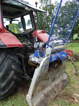 Débardage forestier mécanisé avec un tracteur Photographies prises par